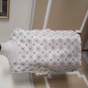 Magaschoni sleeveless floral linen top